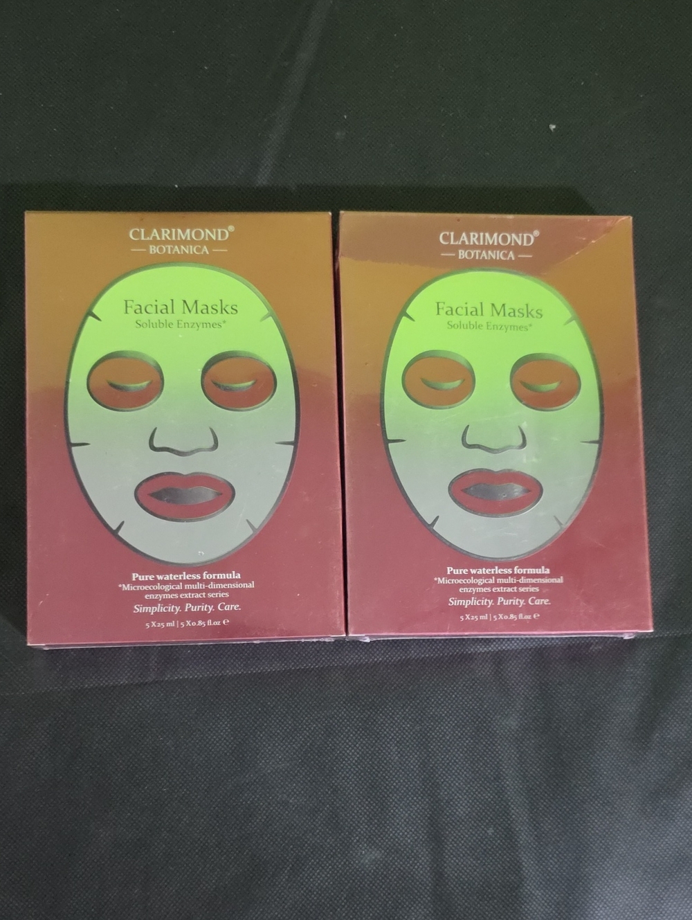 Facial Masks - Red/Green 2pack